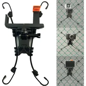 Pmsanzay Fence Mount Holder for Cameras and Smartphones - Black Camera mount