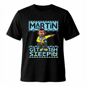 Martin Cartoon "Get Tah Steppin" TikTok Shop Deals Funny Graphic Tee 100% Cotton Stylish Streetwear T-Shirt