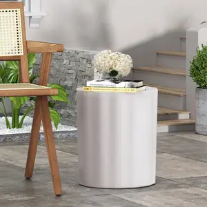 Christopher Knight Home ®   Outdoor LightWeight Concrete Side Table    RR