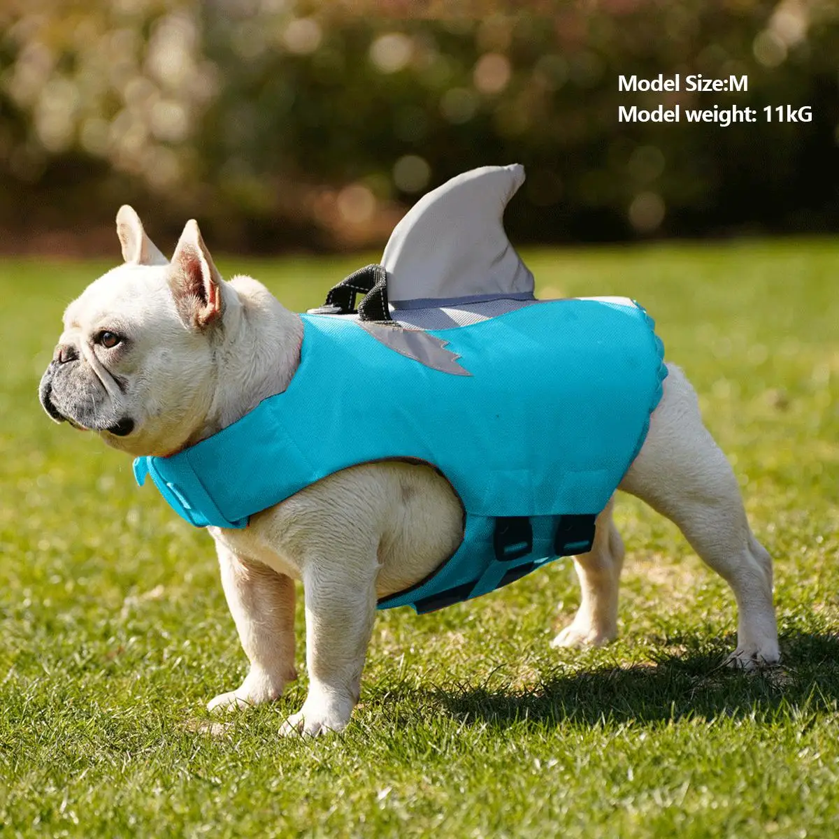 Cute Shark Fin Design Pet Lifejacket, Reflective Pet Lifejacket, Breathable Pet Swimming Vest, Dog & Cat Clothing