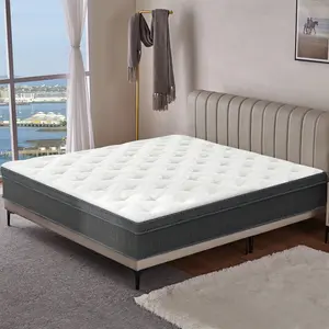 10 inch Medium Firm Hybrid Good Mattress Memory Foam and Pocket Spring Twin Full Queen King Size Mattress In a Box bed  mattress motion isolation