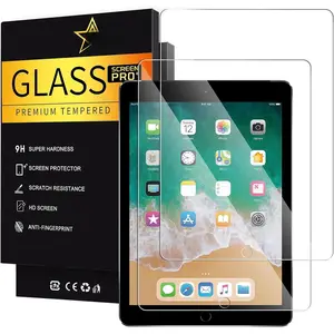 -2 Pack Screen Protector for iPad 6th Generation 9.7 Inch, Anti-Scratch Tempered Glass Film for iPad 5th Gen/Air 2/Air 1/Pro 9.7,   Tempered Glass Screen Protector for iPad 9.7