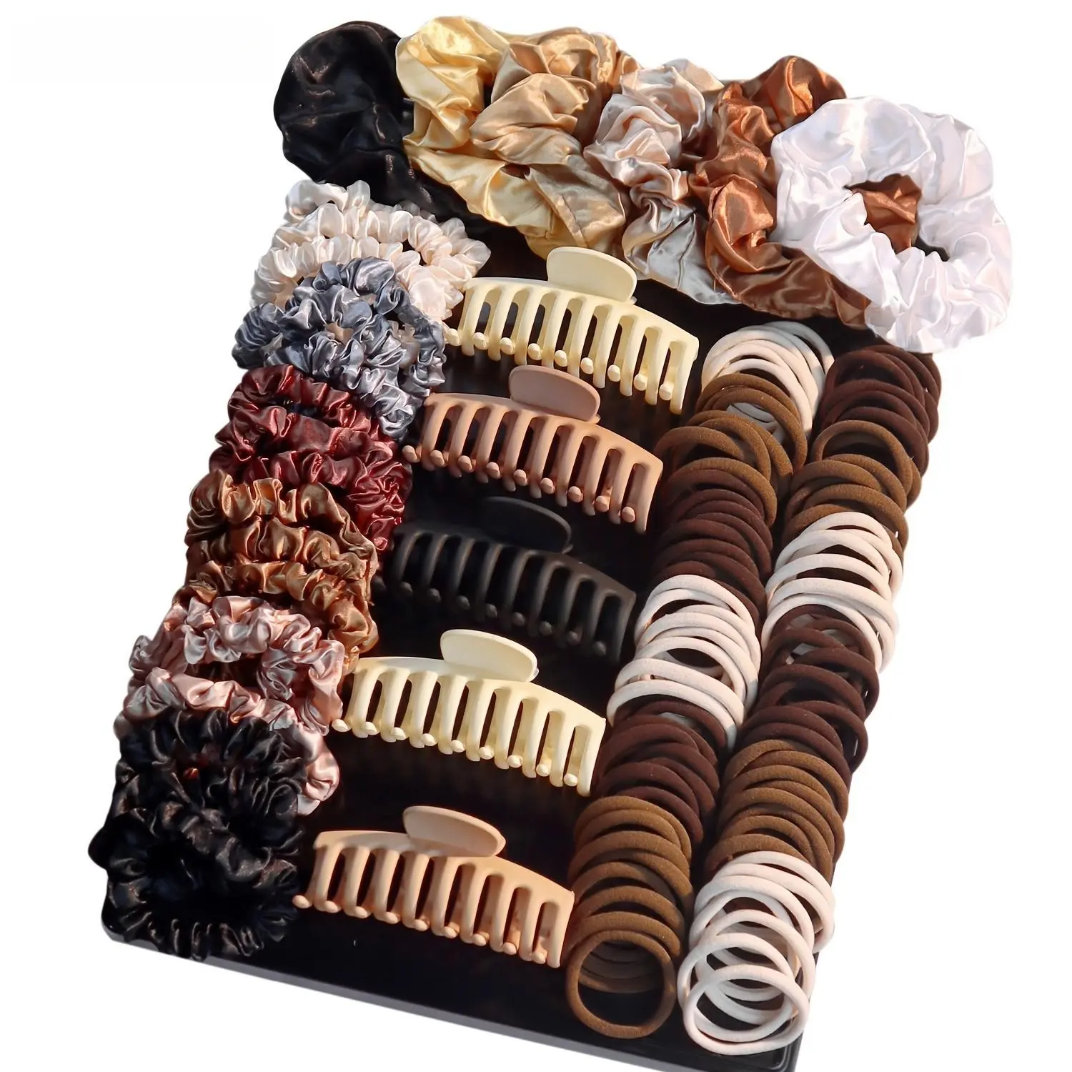 79 Pcs Hair Accessories Set | Korean Style Cute Scrunchies Claw Clips Hair Ties Bulk | Aesthetic No Damage Hair Clips for Women Girls Daily School Party,back to school,back to school haul