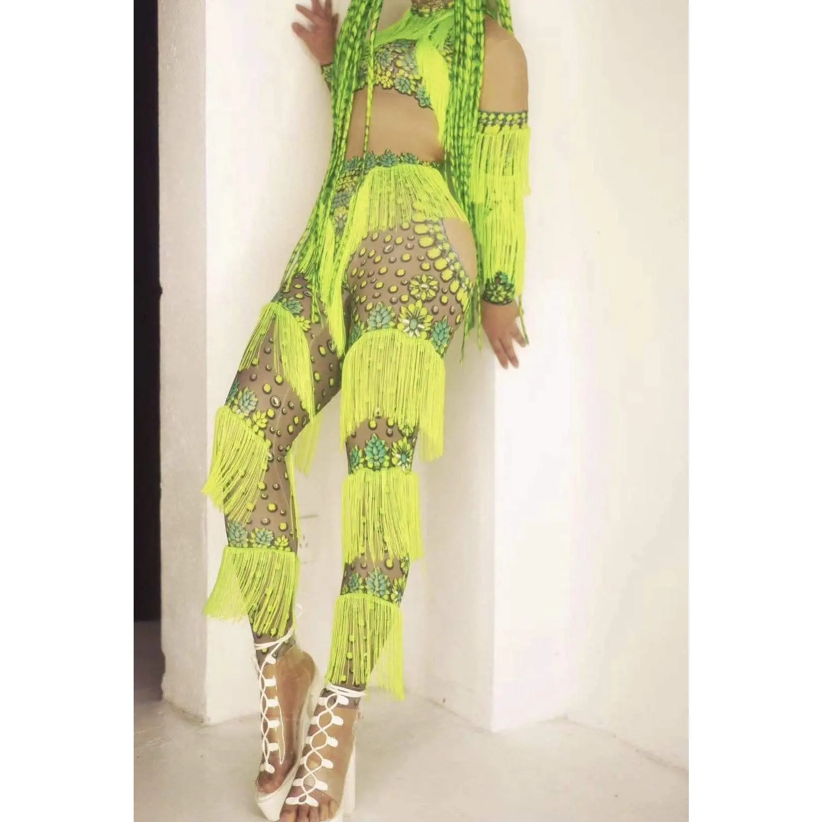 Pineapple Express bodysuit  neon green