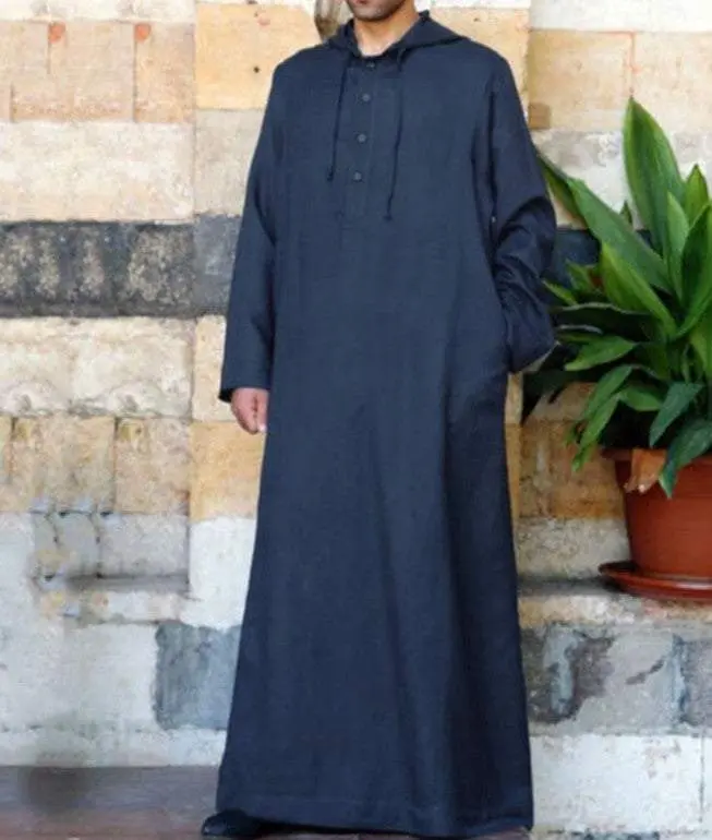 Elevate Your Modesty with Our Arabic-Style Hooded Shirt