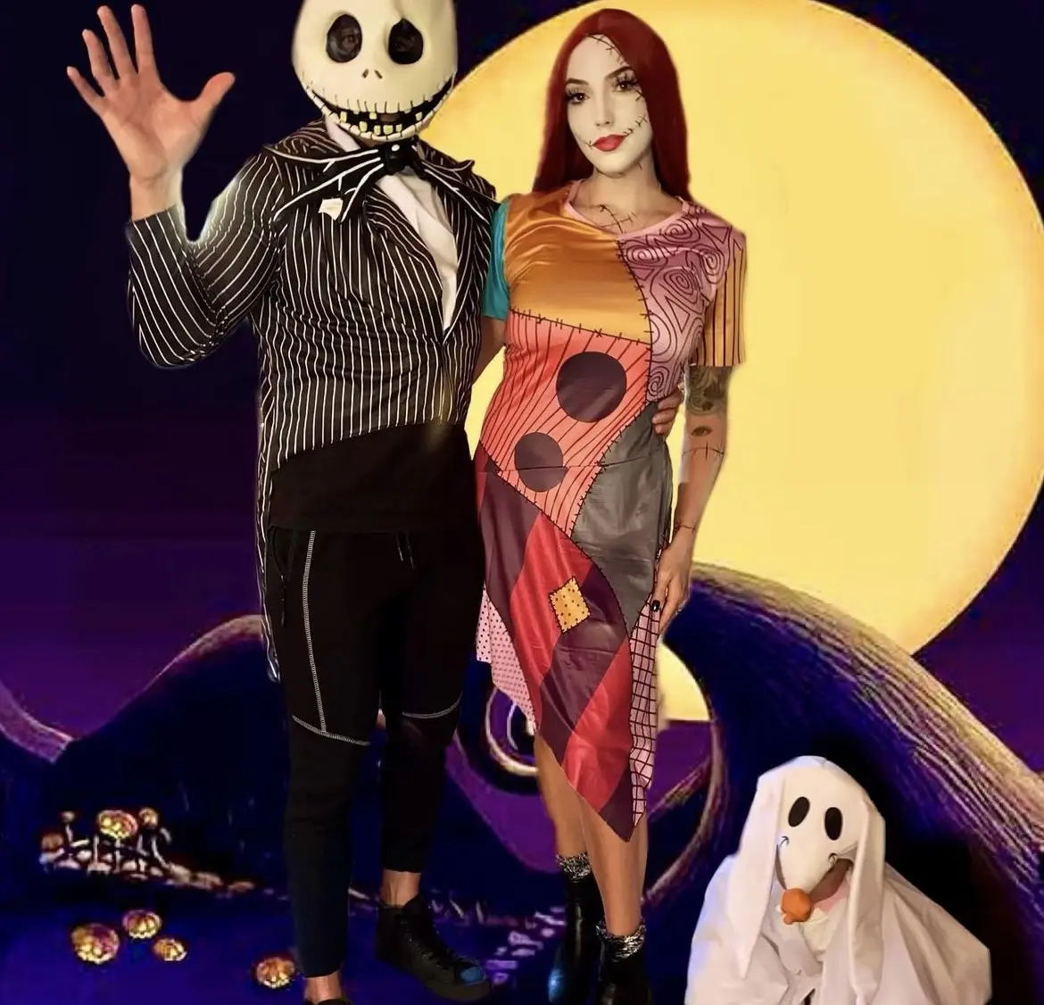 4pc Size Large Women's Sally Nightmare Before Christmas Costume Halloween