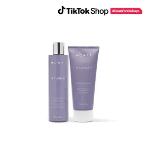 MONAT IR Clinical Thickening Shampoo & Conditioner Duo – Fuller, Thicker-Looking Hair Set Scalp Care Set Mint Scent Nourishing Plant Rosemary Cleansing Cleanser