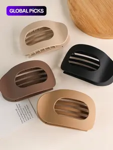 Solid Color Hair Clip, Casual Versatile Hair Accessories for Women, Minimalist Headwear Suitable for Thick Hair, Fashion Hair Accessories for Party, Daily Clothing Decor, Hair Clip Set, Hair Claws Set