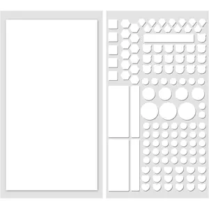 2pcs Light Blocking Stickers, Light Dimming LED Filters for Routers,Clocks and Electrical Appliances, LED Covers Blackout (White)