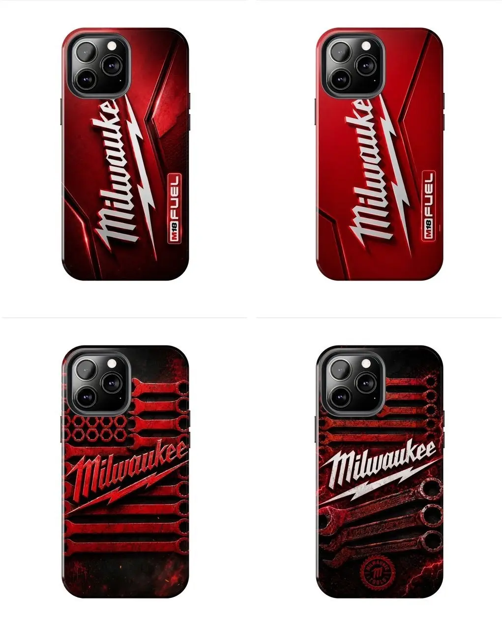 MilwaukeeS Tool Heavy Duty Phone Case for iPhone 17 - 11 Pro Max Plus Mini X XR XS 7 8 Plus or SAMSUNG GALAXY S25 - S21 Ultra Plus A M18 FUEL GOHOP5