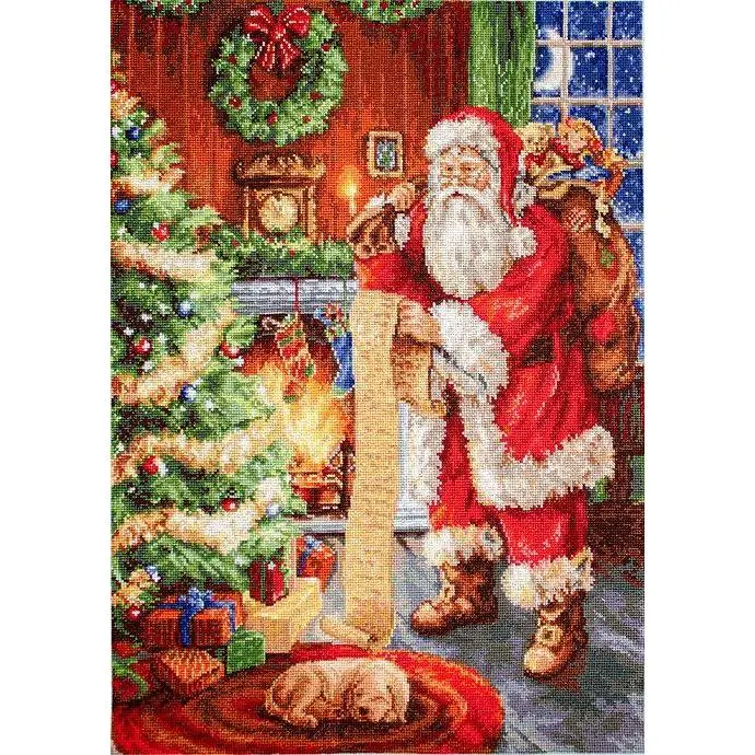 Santa Claus Counted Cross-Stitch Kit by Luca-S B578L