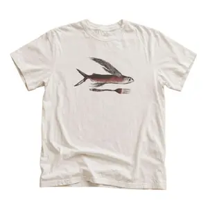 The Flying Fish Fork Graphic T-Shirt, Funny Food Art Tee, Minimal Ocean Shirt, Unisex Fish Lover Shirt, Menswear Top, Womenswear Top Underwear Streetwear