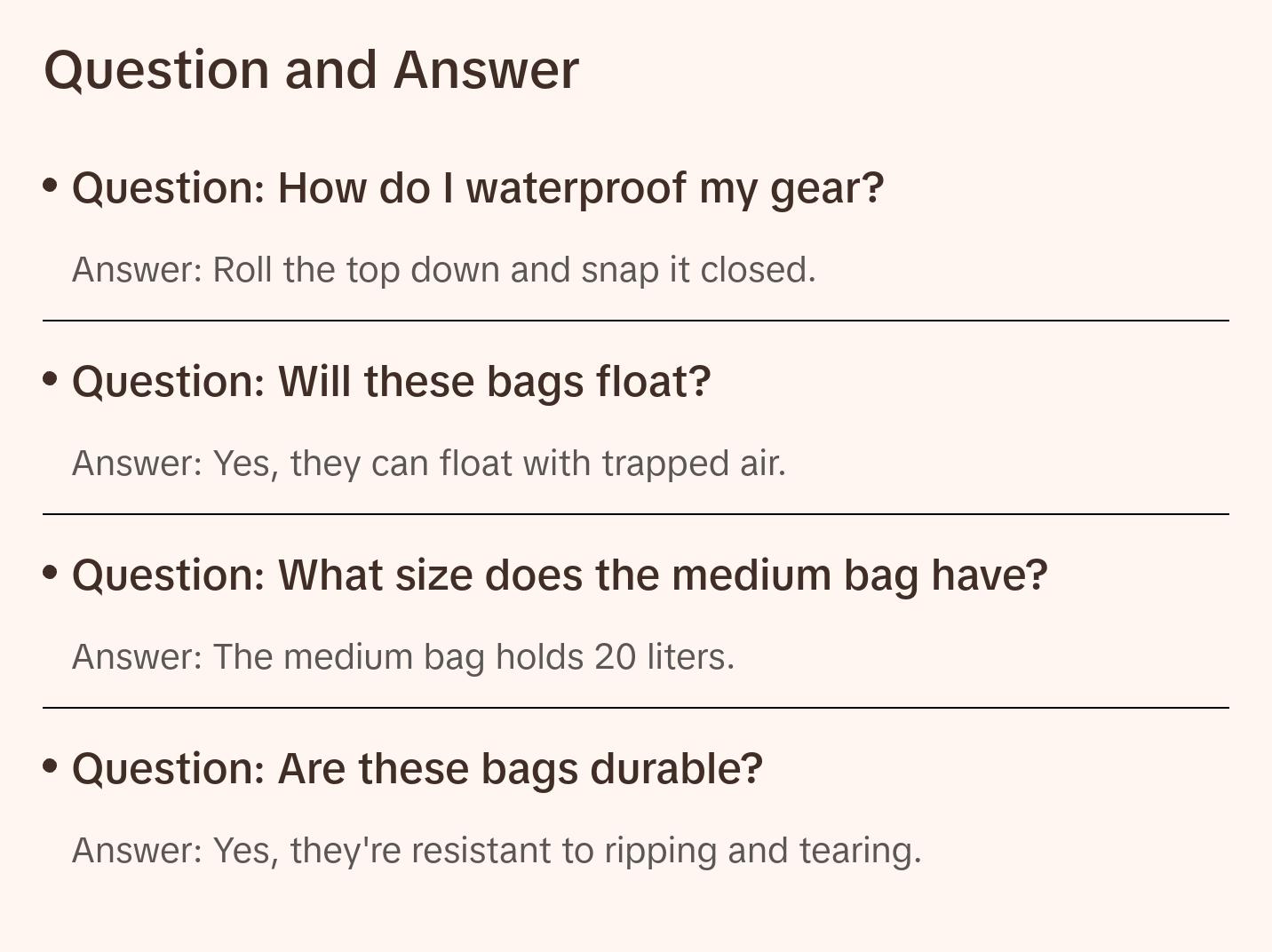 HydroStop Lightweight Dry Bags