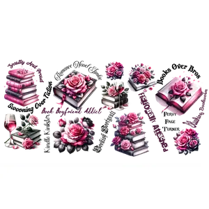 Books Roses UV Wrap