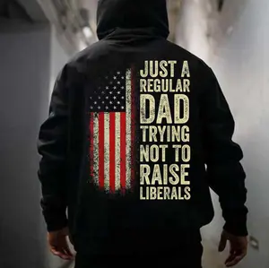 Regular Dad Not Raising Liberals Hoodie – Conservative Father Sublimation, Patriot Dad Shirt