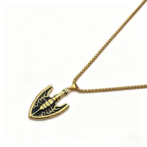 Bizarre Adventure Character Insect Arrow Pendant Necklace | Bug Arrow Necklace | Insect Arrow | Awakening Arrow | Fashion Accessory | Trendy Accessory | Party Jewelry | Perfect Gift Selection |