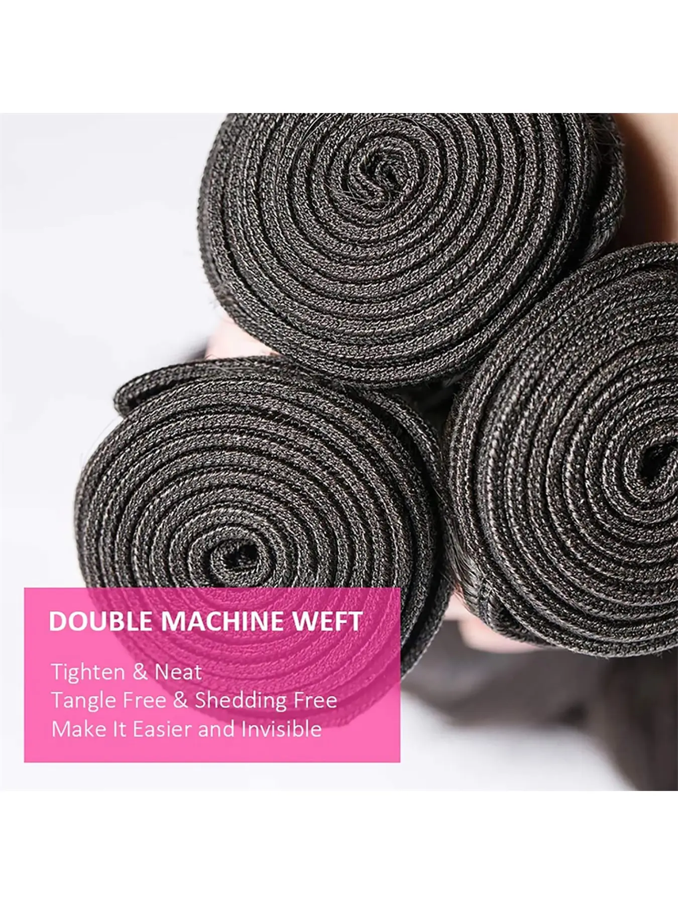 Brazilian Virgin Human Hair Extensions 12A Body Wave 18-24 Inch 4 Bundle 12A Human Hair Bundles 18 20 22 24 Inch Multiple Lengths  main image 4