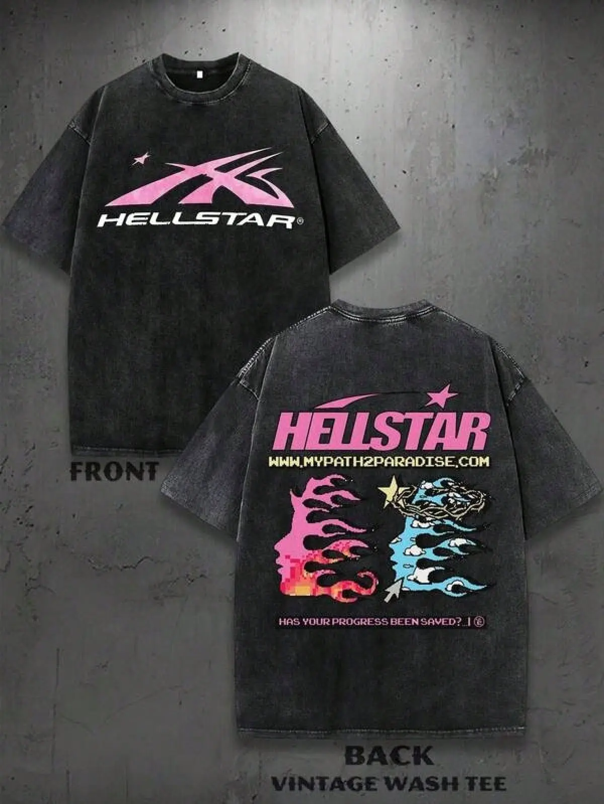 hellstar t shirt black and pink - TikTok Shop