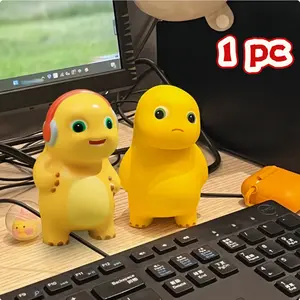 12cm “I Won't Give In” / Headphone Nailong Dragon Squeeze Toy–Stress-Relief Tool, Venting Tool,Internet-Famous Cute and Funny Gift, Tilted-Head Nailong “I Won't Give In” Squeeze Toy – Slow-Rebound Stress-Relief and Venting Tool, Stress-Relief Plush