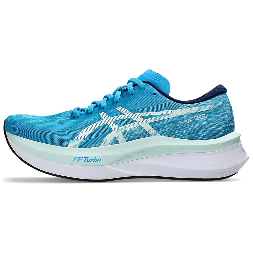 ASICS Magic Speed 4 Digital Aqua Comfort Low Top Running Shoes Men's White 1011B875-400