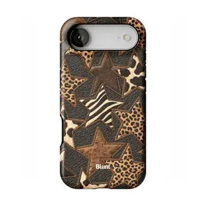 Blunt Cases – Vireli Case Y2K Summer Trend 2025 Leopard & Star Aesthetic Compatible with 11–17 Pro Max Cute Gift For Iphone 17 pro max and more Phone Cases Phone Cover Hard Case Tough 2-piece Phone Case