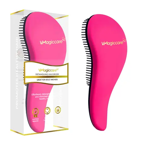 Detangler Brush - Gentle Beauty Product for All Hair Types,Curly,Straight or wavy hair, Wet or Dry Use - Best Comb for Women,Men and Kids,Hair Brushes