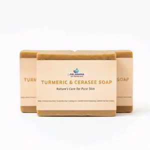 Hand made cerasee and turmeric soap for acne and blemish