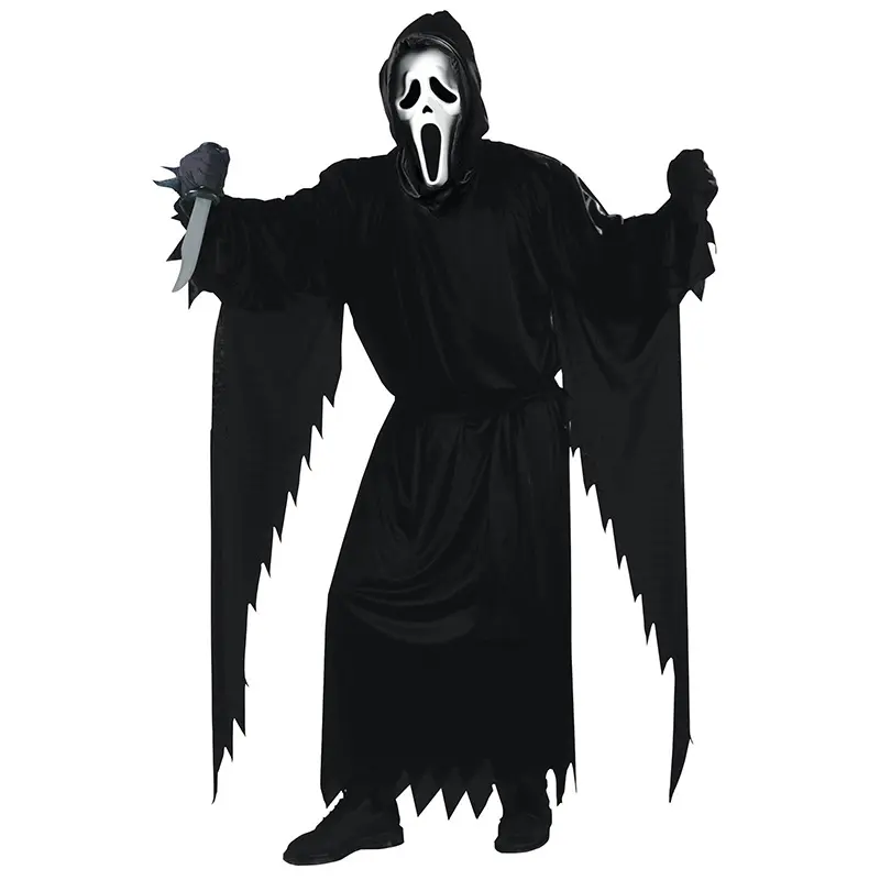 Halloween Costumes for Children Adults Horror Movie Cosplay Outfits Scary Dagger Knife Costume Scream Ghost Face