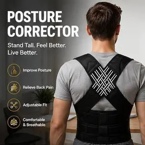 Adjustable Posture Corrector Back Brace Shoulder Straightener with Shoulder Support for Back Pain Relief for Men and Women Belts