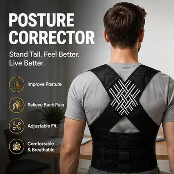 Adjustable Posture Corrector Back Brace Shoulder Straightener with Shoulder Support for Back Pain Relief for Men and Women Belts Hunchback Orthotic