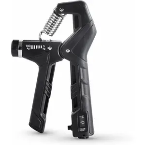 Hand Gripper Strengthener, Adjustable Resistance 22-220Lbs (10-100kg) Forearm Exerciser, Grip Strength Trainer for Muscle Building & Injury Recovery, Aerobic Hands