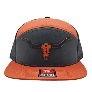 Longhorn Western Design Hat, Richardson 168 Flat Bill, Richardson 112, Snapback Western Trucker Hat