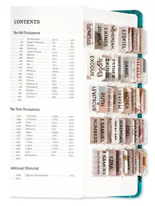 Laminated Bible Tabs for Women & Men - Large Print Tabs for Study Bibles, Boho Theme for Easy Navigation and Quick Reference - Easy-to-Read and Apply Tabs for All Ages