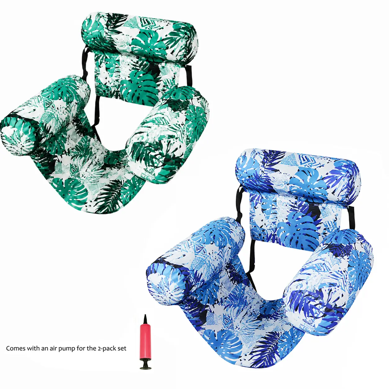 Inflatable Pool Floats Adult 2 Packs / 1 Pack Floating Lounge Chairs, Heavy Duty Inflatable Pool Floats for Adult, Blow up Floating Chair for Summer Pool Beach Lake Party Fun #summervibes