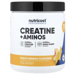 Nutricost Performance, Creatine + Aminos, Peach Mango, 13.3 oz (372 g)
