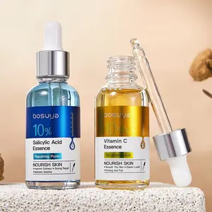 Salicylic Acid/hyaluronic Acid/VC Essence Serum, Antioxidant Facial Serum, Skincare Booster for Radiant Skin, Hydrating & Nourishing Formula, Ideal for Daily Use
