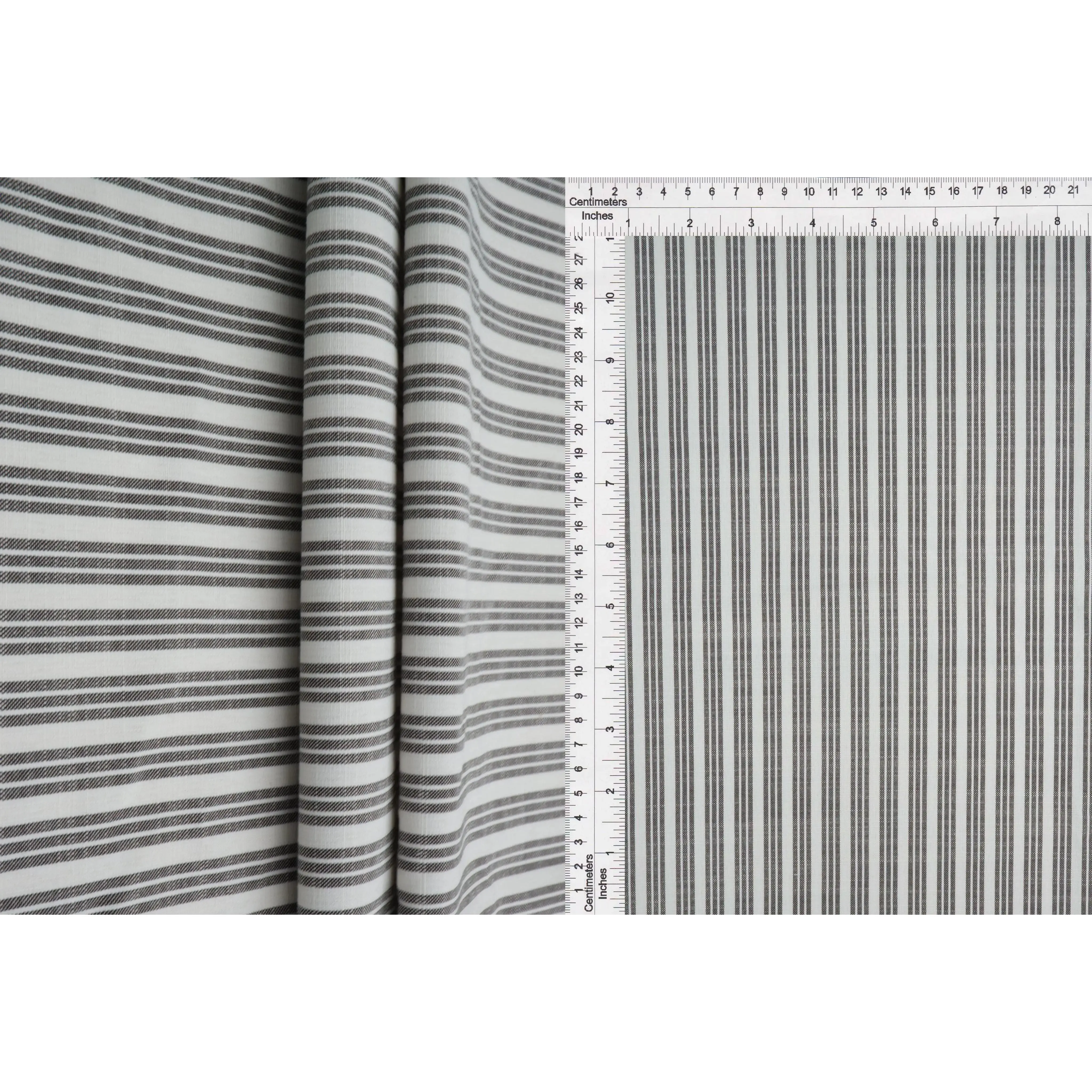 Poplin Triple Stripe Woven Fabric by the Yard 57/58