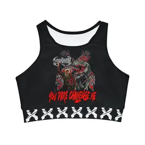 Svdden Death Excison Crop Top Jersey Bikini Top