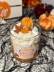 Pumpkin Spice Latte Soy Candle: Non Toxic, Vegan, Handmade, Fall Season & Spicy Lovers gift