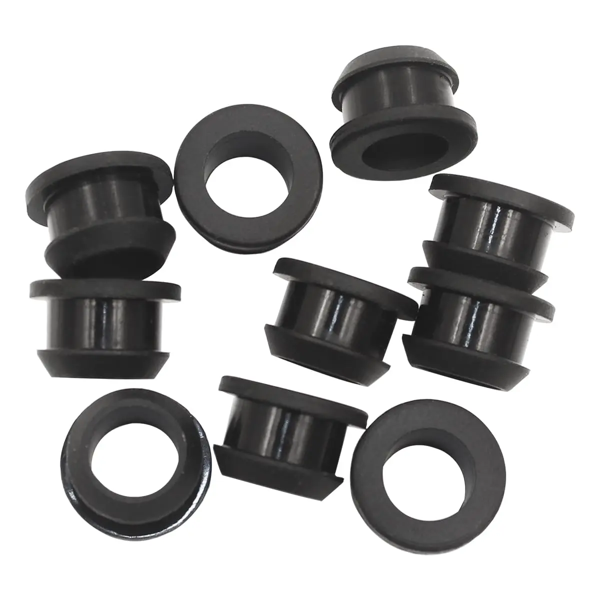 1/2 Inch Drill Hole  3/8 ID Silicone Rubber Top Hat Grommets for Wiring Automotive Firewall Plug Wire Cable Protector Gasket Seal Ring Tubing in Hydroponic Irrigation Systems 10