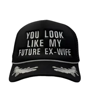 You look Like My Future Ex-Wife Custom Embroidered Scrambled Eggs Mesh Hat
