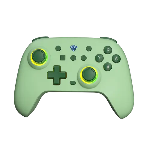 YUYIU Wireless Programmable Gamepad - Gaming Accessories with Hall Effect Anti-Drift Joysticks, Macro Keys, Esports Triggers, 6-Axis Gyro, Dual Vibration, RGB Lights, Multi-Platform PC/TV/Switch Compatibility, Plug & Play