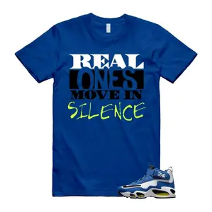 Royal Blue Shirt to Match Griffey Max 1 Varsity Sneakers, Griffey Max 1 Varsity Shirt, Classic Fit Cotton Tee, Stylish Men's Streetwear Outfit