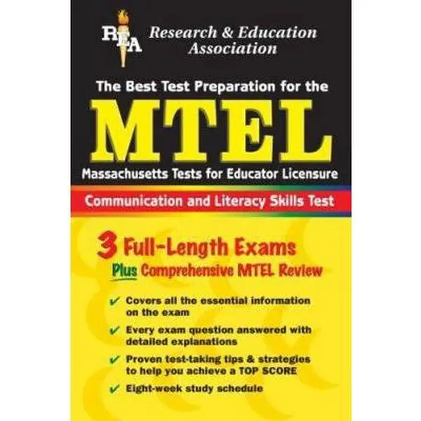 Used The Best Test Prep for the MTEL (Massachusetts Tests for Educator Licensure) Communication and Literacy Skills Workbook by Gail Rae - Paperback, English, 1.3 lbs, 3 full-length exams, detailed explanations for teachers