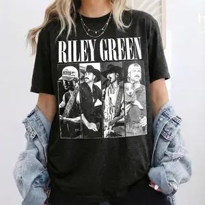 Vintage RIley Green Country T-Shirt, Country Music Shirt, Gift For Women & Men Unisex T-Shirt, Vintage Bootleg Graphic Tee