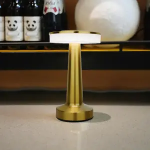 Cordless Table Lamp, Rechargeable Table Lamp with Touch Dimmable Control, Portable LED Desk Lamp for Indoor Patio Restaurant Living Home