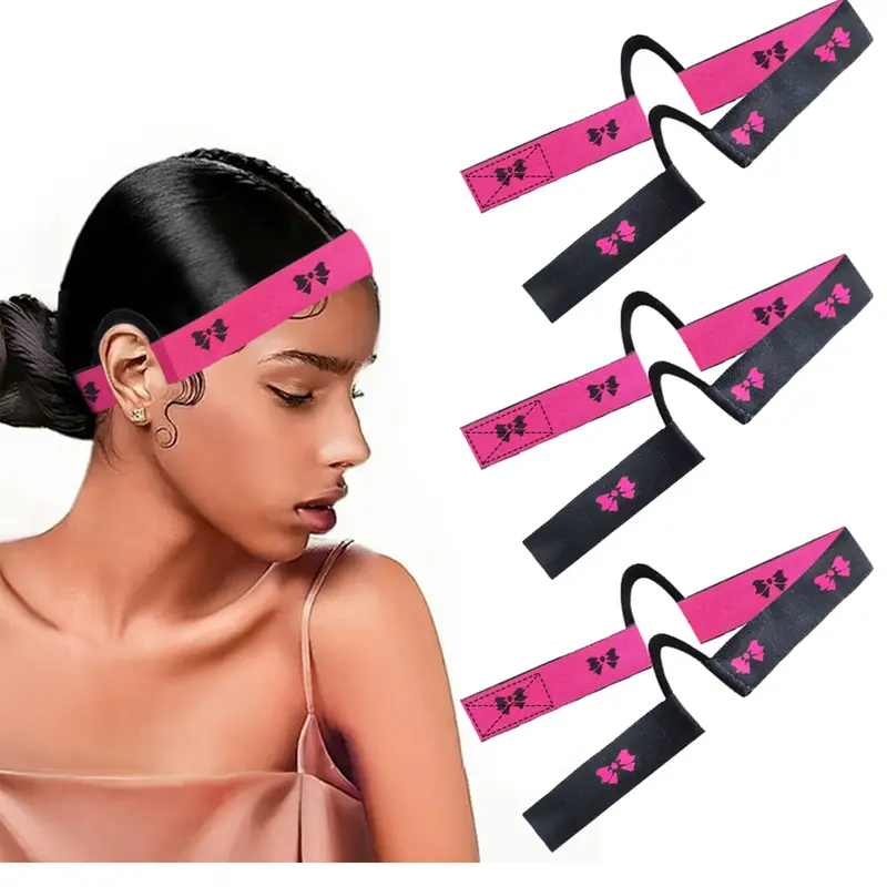 3pcs Lace Melting Band,Elastic Headband Bands for Wigs - Lace Melting, Edge Wrap to Lay Edges,Ear Free Elastic Wig Band for Lace Front Wigs Zero Ear Pressusre Melting Edge Band Accessories Style Hairbands