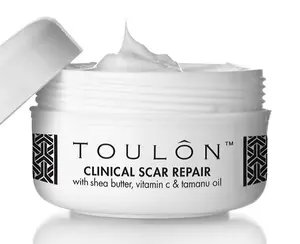 Clinical Scar Repair Cream for Old and New Scars. With Organic Tamanu Oil, Aloe, Shea Butter, Safflower oil, and Vitamins C & E. (.5 oz)