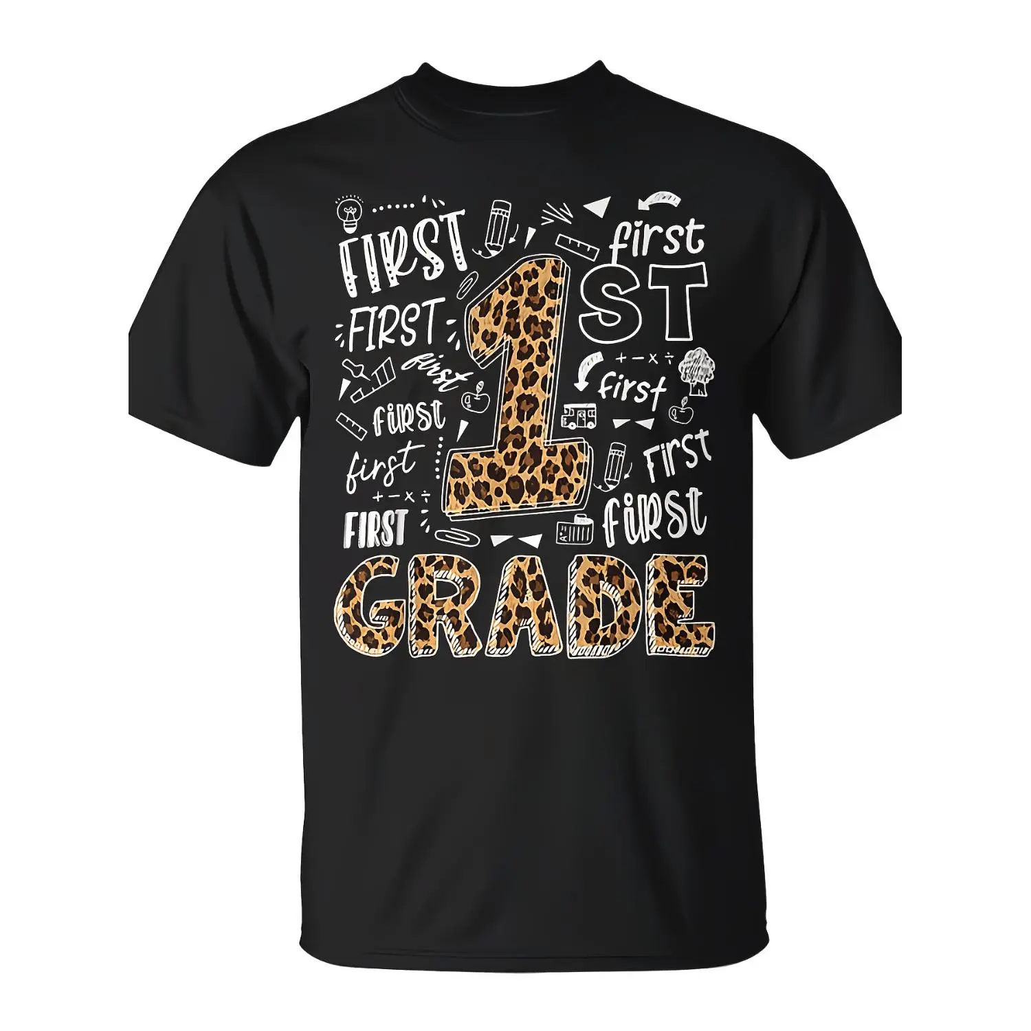 Leopard Print 1St Grade Teacher Back to School TShirt