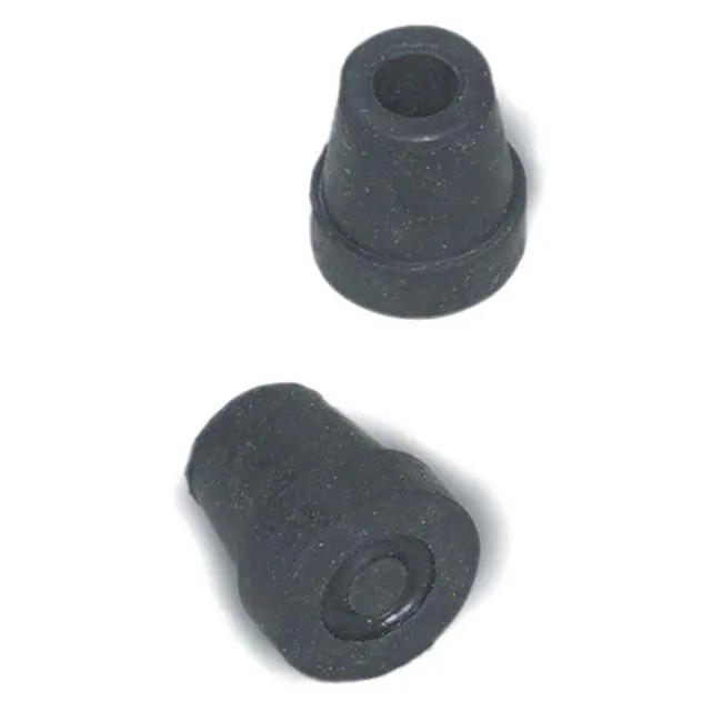 212 MAIN Mabis Quad Cane Replacement Rubber Tips - Black #16 Size, Latex Rubber, Shock-Absorbing, Slip-Resistant, Added Stability, Long-Lasting, Fits 1/2" In, Commode & Walker Accessories, 4-Pack Multi-Pack, Full Color Retail Packaging, Walkers
